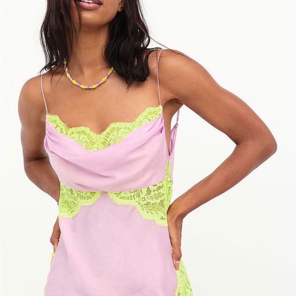 NWT- For the Love and Lemons / Silky Slip Dress / Sz:M